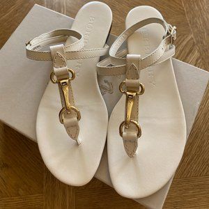 Burberry Cream Sandals